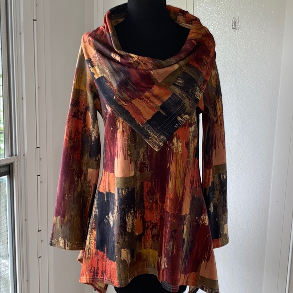 Adore micro suede printed top
